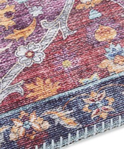 Oosters vloerkleed Kashmir Ghom Elle Decoration - multi - close up, thumbnail