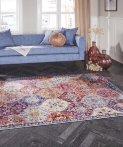 Oosters vloerkleed Kashmir Ghom Elle Decoration - multi - sfeer