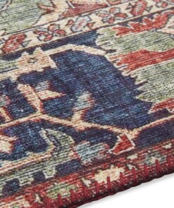 Oosters vloerkleed Hamadan Elle Decoration - oriëntaals rood - close up, thumbnail Oosters vloerkleed Hamadan Elle Decoration - oriëntaals rood - close up, thumbnail