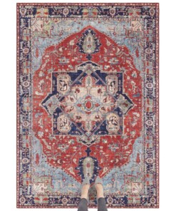 Oosters vloerkleed Hamadan Elle Decoration - oriëntaals rood - overzicht sfeer, thumbnail Oosters vloerkleed Hamadan Elle Decoration - oriëntaals rood - overzicht sfeer, thumbnail