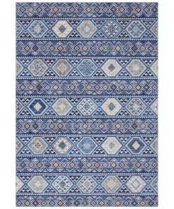 Kelim vloerkleed Anatolian Elle Decoration - saffierblauw - overzicht boven, thumbnail Kelim vloerkleed Anatolian Elle Decoration - saffierblauw - overzicht boven, thumbnail