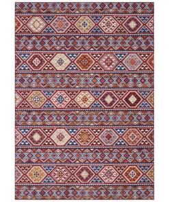 Kelim vloerkleed Anatolian Elle Decoration - wijnrood - overzicht boven, thumbnail Kelim vloerkleed Anatolian Elle Decoration - wijnrood - overzicht boven, thumbnail