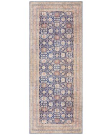 Oosters vloerkleed Mahal Elle Decoration - marineblauw - overzicht boven, thumbnail Oosters vloerkleed Mahal Elle Decoration - marineblauw - overzicht boven, thumbnail