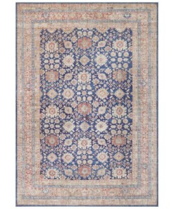 Oosters vloerkleed Mahal Elle Decoration - marineblauw - overzicht boven, thumbnail