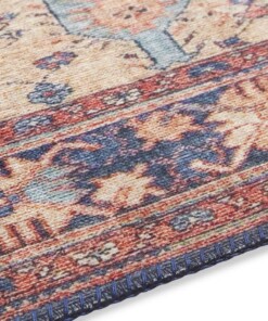 Kelim loper Elle Decor - oriëntaals rood - close up, thumbnail