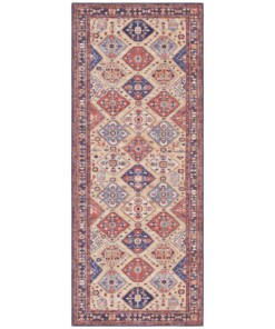 Kelim loper Elle Decor - oriëntaals rood - overzicht boven, thumbnail