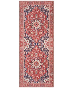 Oosters vloerkleed Täbriz Elle Decoration - oriëntaals rood - overzicht boven, thumbnail