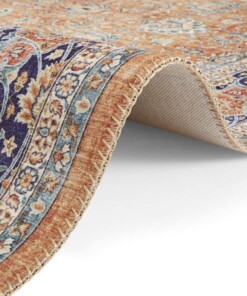 Oosters vloerkleed Maschad Elle Decoration - goud - close up, thumbnail Oosters vloerkleed Maschad Elle Decoration - goud - close up, thumbnail