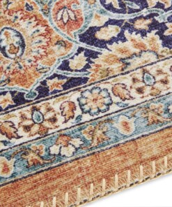 Oosters vloerkleed Maschad Elle Decoration - goud - close up, thumbnail Oosters vloerkleed Maschad Elle Decoration - goud - close up, thumbnail