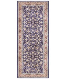 Oosters vloerkleed Maschad Elle Decor - marineblauw - overzicht boven, thumbnail Oosters vloerkleed Maschad Elle Decor - marineblauw - overzicht boven, thumbnail