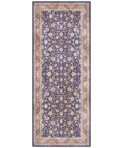 Oosters vloerkleed Maschad Elle Decor - marineblauw - overzicht boven, thumbnail Oosters vloerkleed Maschad Elle Decor - marineblauw - overzicht boven, thumbnail