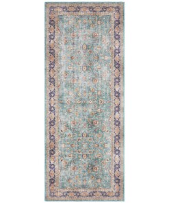 Oosters vloerkleed Maschad Elle Decoration - jade - overzicht boven, thumbnail