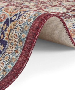 Oosters vloerkleed Maschad Elle Decoration - wijnrood - close up, thumbnail Oosters vloerkleed Maschad Elle Decoration - wijnrood - close up, thumbnail