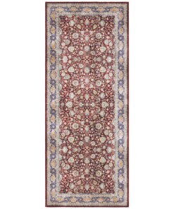 Oosters vloerkleed Maschad Elle Decoration - wijnrood - overzicht boven, thumbnail Oosters vloerkleed Maschad Elle Decoration - wijnrood - overzicht boven, thumbnail