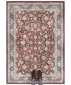 Oosters vloerkleed Maschad Elle Decoration - wijnrood - overzicht sfeer, thumbnail Oosters vloerkleed Maschad Elle Decoration - wijnrood - overzicht sfeer, thumbnail