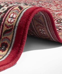 Klassiek vloerkleed Medaillion - rood/zwart - close up, thumbnail