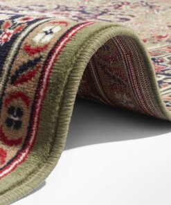 Klassiek vloerkleed Medaillion - groen - close up, thumbnail