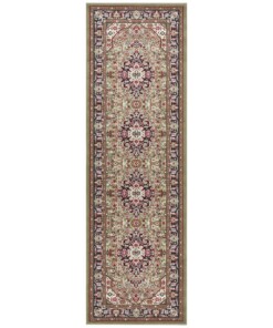 Klassiek vloerkleed Medaillion - groen - overzicht boven, thumbnail