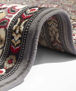 Perzisch tapijt Parun Täbriz - grijs/rood - close up, thumbnail