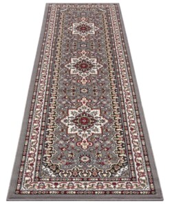 Perzisch tapijt Parun Täbriz - grijs/rood - overzicht schuin, thumbnail