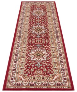 Perzisch tapijt Parun Täbriz - rood - overzicht schuin, thumbnail