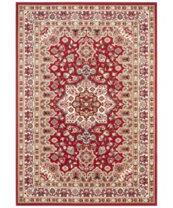 Perzisch tapijt Parun Täbriz - rood - overzicht boven