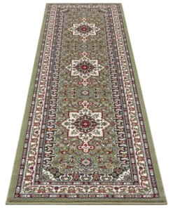 Perzisch tapijt Parun Täbriz - groen - overzicht schuin, thumbnail