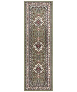 Perzisch tapijt Parun Täbriz - groen - overzicht boven, thumbnail