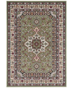 Perzisch tapijt Parun Täbriz - groen - overzicht boven