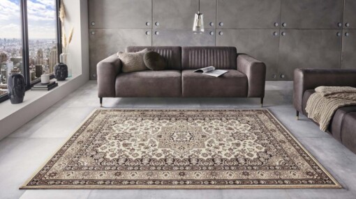 Perzisch tapijt Parun Täbriz - beige - sfeer