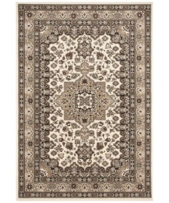 Perzisch tapijt Parun Täbriz - beige - overzicht boven