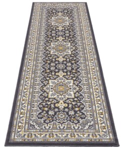 Perzisch tapijt Parun Täbriz - donkergrijs/geel - overzicht schuin, thumbnail