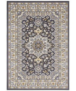 Perzisch tapijt Parun Täbriz - donkergrijs/geel - overzicht boven