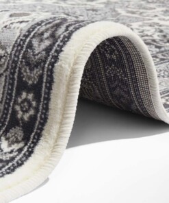 Perzisch tapijt Parun Täbriz - grijs - close up, thumbnail