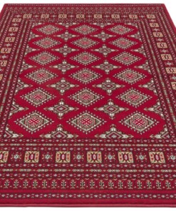 Klassiek vloerkleed Sao Buchara - rood - overzicht schuin, thumbnail Klassiek vloerkleed Sao Buchara - rood - overzicht schuin, thumbnail