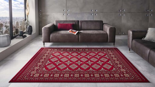 Klassiek vloerkleed Sao Buchara - rood - sfeer