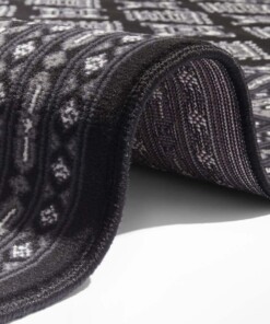 Klassiek vloerkleed Sao Buchara - zwart - close up, thumbnail Klassiek vloerkleed Sao Buchara - zwart - close up, thumbnail