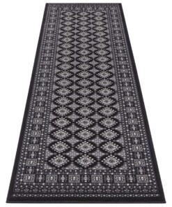 Klassiek vloerkleed Sao Buchara - zwart - overzicht schuin, thumbnail Klassiek vloerkleed Sao Buchara - zwart - overzicht schuin, thumbnail