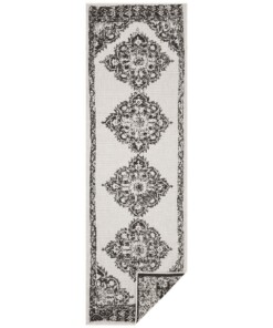 Loper binnen & buiten Cofete - zwart/crème - overzicht boven, thumbnail