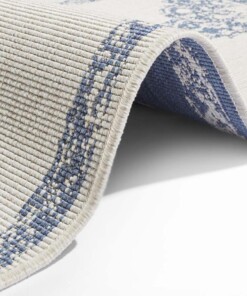 Loper binnen & buiten Cofete - blauw/crème - close up, thumbnail Loper binnen & buiten Cofete - blauw/crème - close up, thumbnail