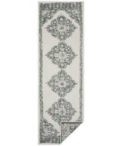 Loper binnen & buiten Cofete - groen/crème - overzicht boven, thumbnail