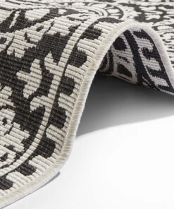 Loper binnen & buiten Jardin - zwart/crème - close up, thumbnail Loper binnen & buiten Jardin - zwart/crème - close up, thumbnail