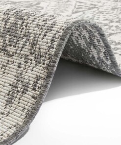 Binnen & buiten vloerkleed Danao - grijs/crème - close up, thumbnail Binnen & buiten vloerkleed Danao - grijs/crème - close up, thumbnail