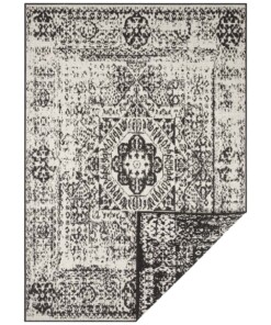 Binnen & buiten vloerkleed Danao - zwart/crème - overzicht boven, thumbnail Binnen & buiten vloerkleed Danao - zwart/crème - overzicht boven, thumbnail