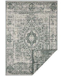 Binnen & buiten vloerkleed Danao - groen/crème - overzicht boven, thumbnail