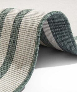 Binnen & buiten vloerkleed Manito - groen/crème - close up, thumbnail Binnen & buiten vloerkleed Manito - groen/crème - close up, thumbnail