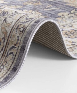 Vintage vloerkleed Orient - blauw - close up, thumbnail Vintage vloerkleed Orient - blauw - close up, thumbnail