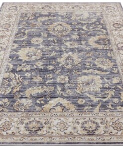 Vintage vloerkleed Orient - blauw - overzicht schuin, thumbnail Vintage vloerkleed Orient - blauw - overzicht schuin, thumbnail