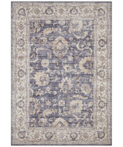 Vintage vloerkleed Orient - blauw - overzicht boven