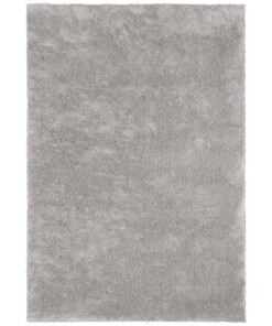 Handgetuft hoogpolig vloerkleed Supersoft - lichtgrijs - overzicht boven, thumbnail